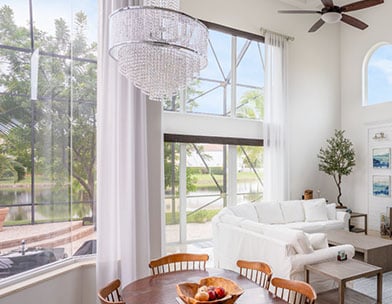 Florida home with impact windows